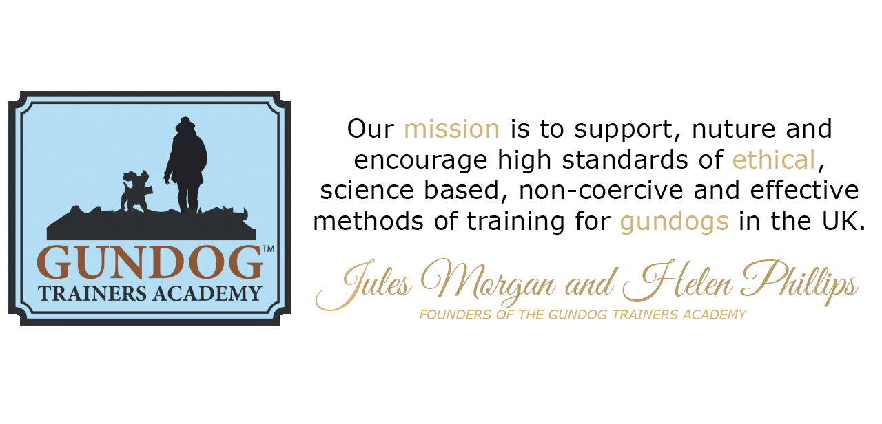 Our mission is to support, nurture and encourage high standards of ethical, science based, non-coercive and effective methods of training for gundogs in the UK.